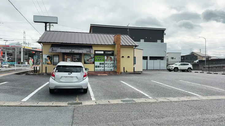 広くて停めやすい駐車場